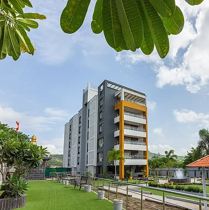 Golden Sky facility exterior modern building surrounded by green landscape